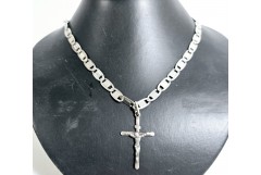 Srebrny łańcuszek z krzyżykiem